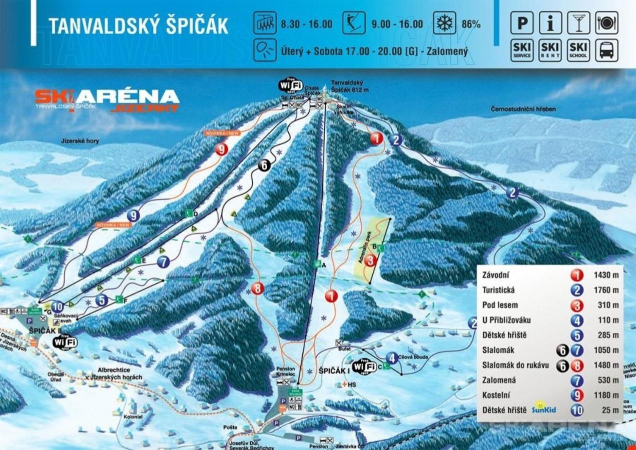 Chata Bajama Bedřichov Kültér fotó